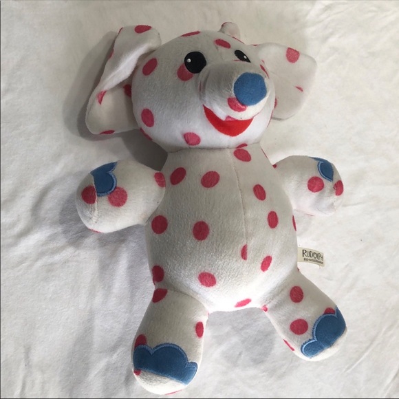 polka dot elephant plush